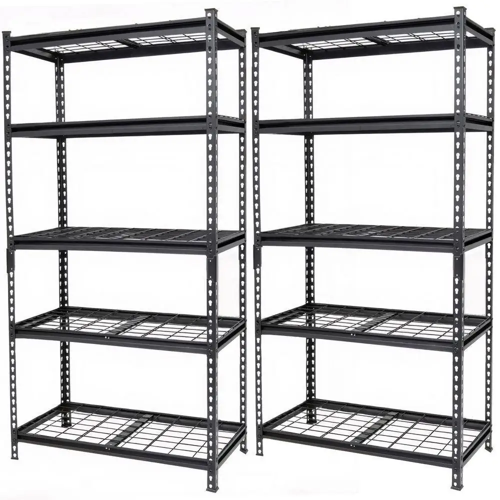 2-Pc 5-Tier Metal Adjustable Garage… — Photo 1