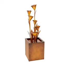Metal Sculptural Multi-Tiered Flower Water… — Photo 1