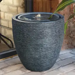 Outdoor Water Fountain, Cylindrical Bowl… — Photo 2