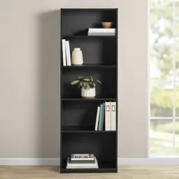 Mainstays 5-Shelf Bookcase with Adjustable… — Photo 1