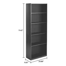 Mainstays 5-Shelf Bookcase with Adjustable… — Photo 2