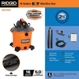 RIDGID 16-Gal 5.0-HP NXT Shop… — Photo 2
