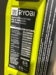 40V 1800-Watt Portable Battery Power… — Photo 3