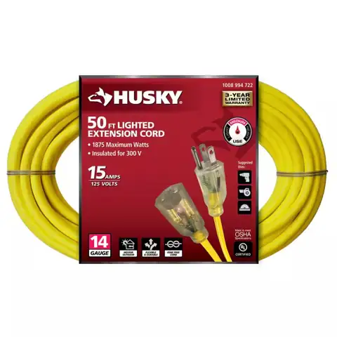 Husky 50 ft. 14/3 Medium… — Photo 1