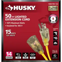 Husky 50 ft. 14/3 Medium… — Photo 2