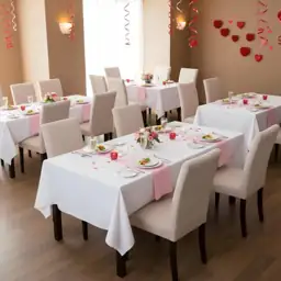 sancua White Table Cloths Rectangle,… — Photo 2