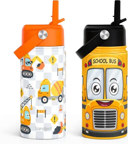 SANDJEST Kid Water Bottle 12oz… — Photo 1