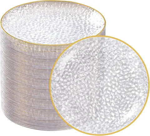 Rubtlamp 100-Pack Clear Gold Plastic… — Photo 1