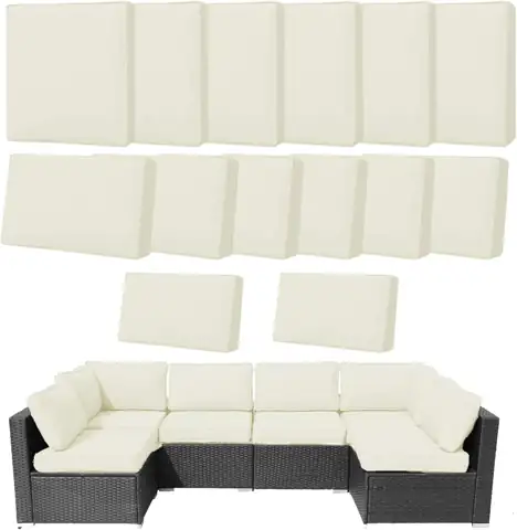 14Pcs Outdoor Cushion Covers for… — Photo 1