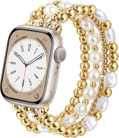 AIRSPO Gold Beaded Bracelet Compatible… — Photo 1