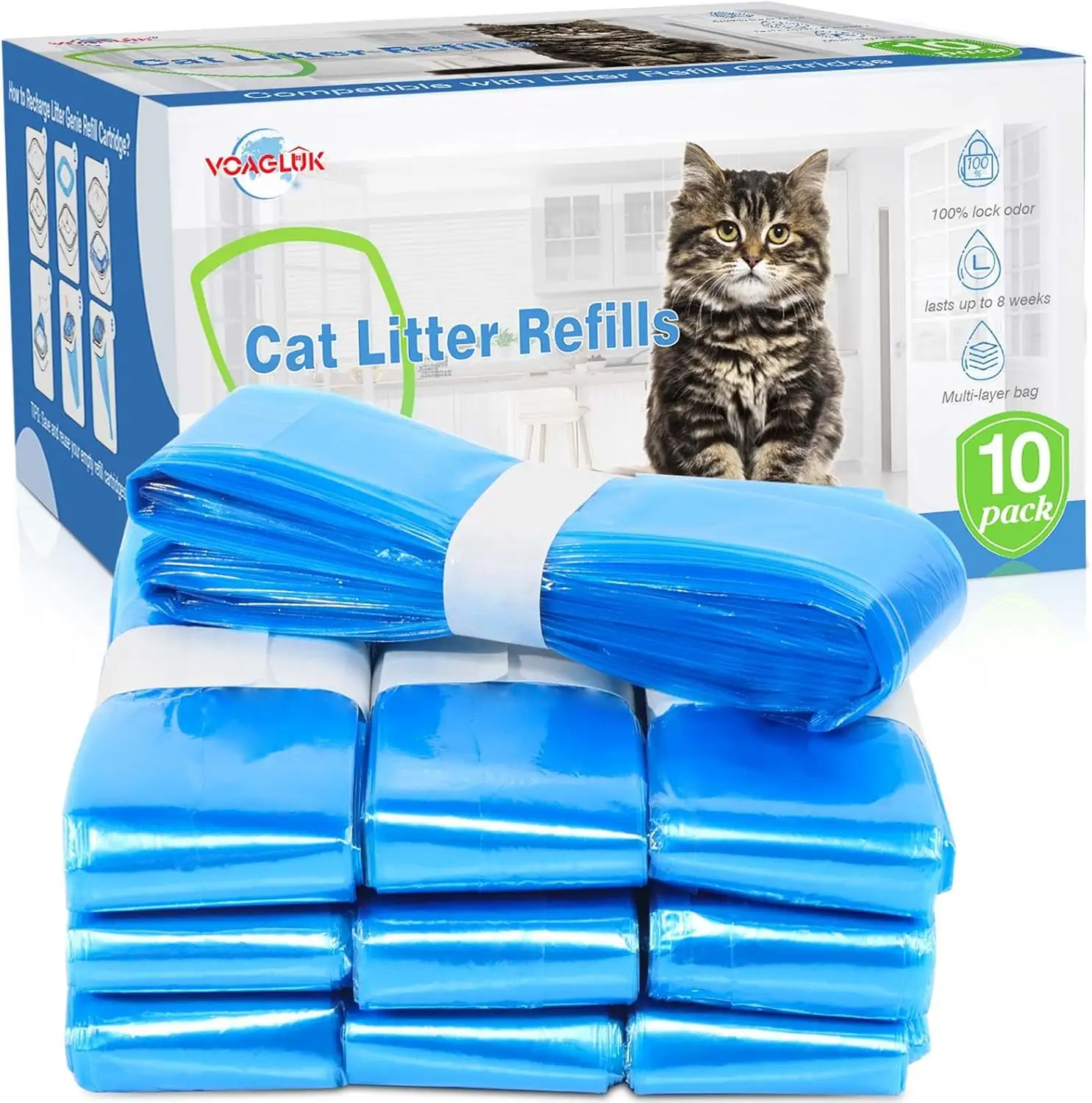 10 Pack Cat Litter Refill… — Photo 1