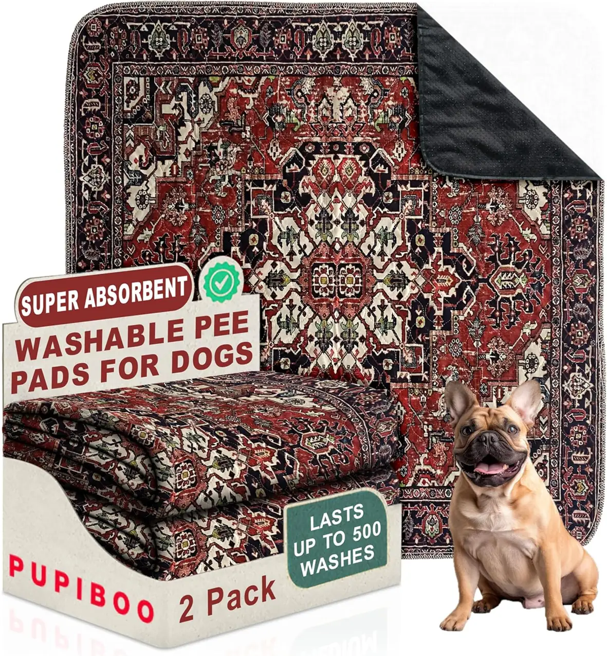 PUPIBOO Washable Pee Pads for… — Photo 1