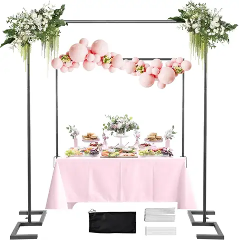 8.2FT Square Wedding Arch,Metal Backdrop… — Photo 1