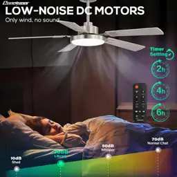 Conciseer 52" Ceiling Fan w/Lights… — Photo 2