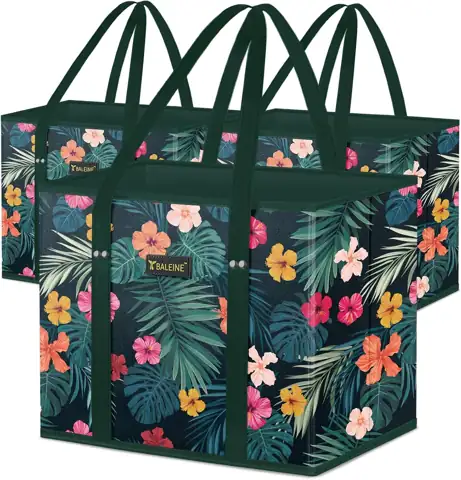 BALEINE 3PK Reusable Grocery Bags,… — Photo 1