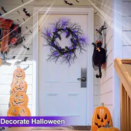 Halloween Wreath for Front Door,… — Photo 2