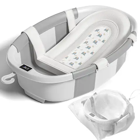 Collapsible Baby Bathtub with Cushion,… — Photo 1