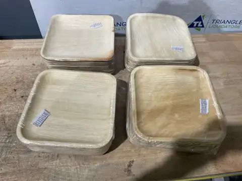Bamboo Disposable Square Plates — Photo 1