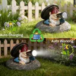 Solar Garden Gnomes Statue, Gnome… — Photo 2