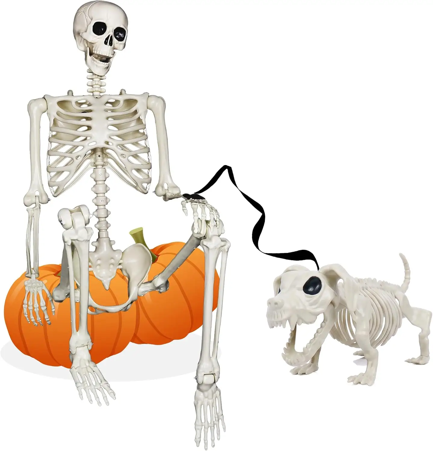 NEROSUN 5.4FT Halloween Skeletons, Posable… — Photo 1