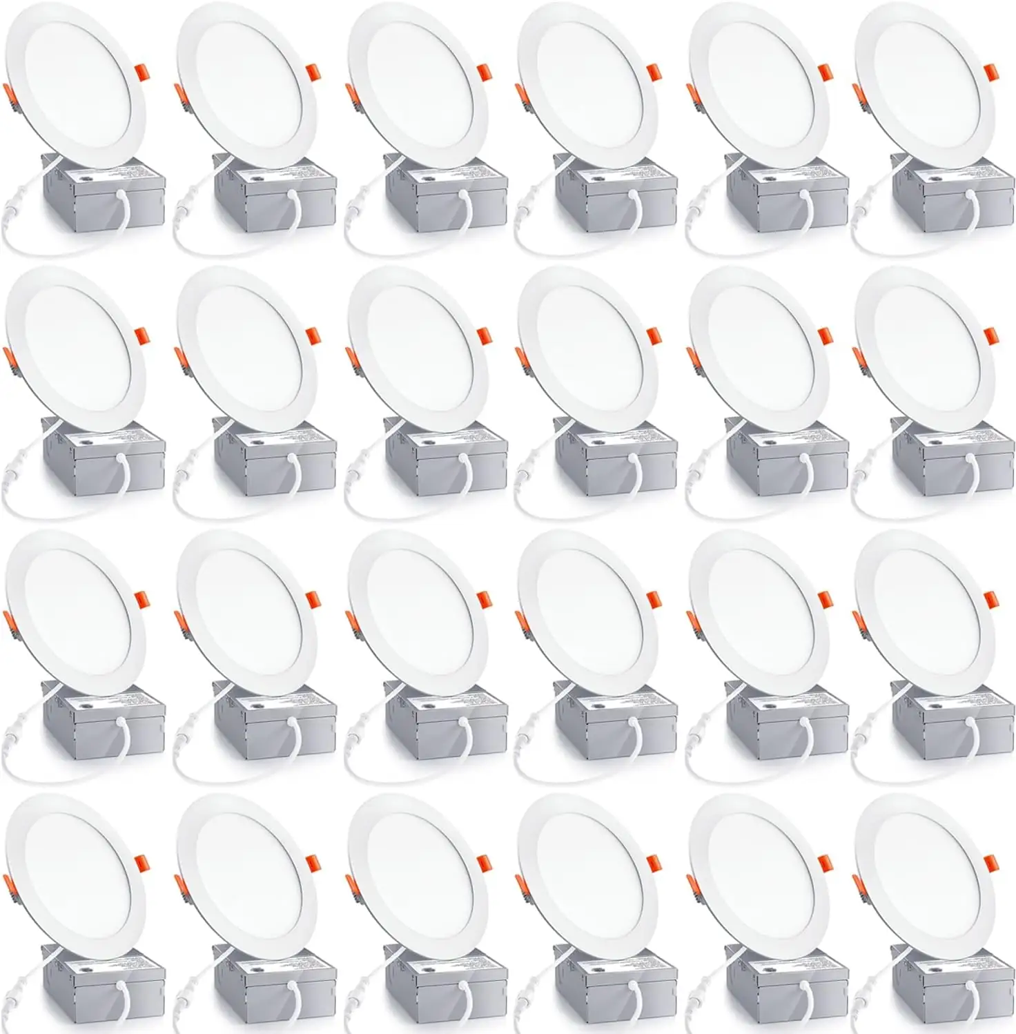 24 Pack 6-Inch LED Recessed… — Photo 1