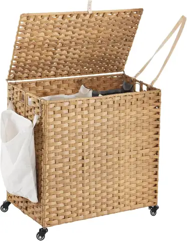 Laundry Hamper with Wheels, 39.6… — Photo 1