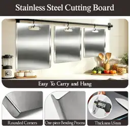 Stainless Steel Cutting Board with… — Photo 2