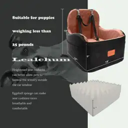 Lealchum Dog Booster CarSeat for… — Photo 2