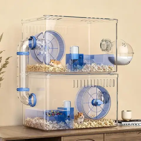 Hamster Cage,Clear Modular Habitat with… — Photo 1
