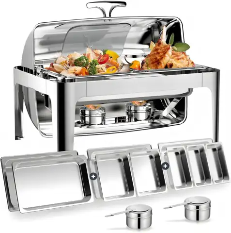 13QT Roll Top Chafing Dishes… — Photo 1