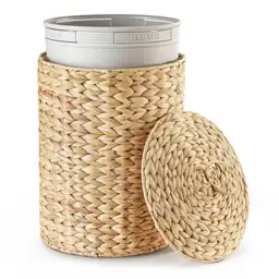 BLUEWEST Wicker Bathroom Trash Can… — Photo 1