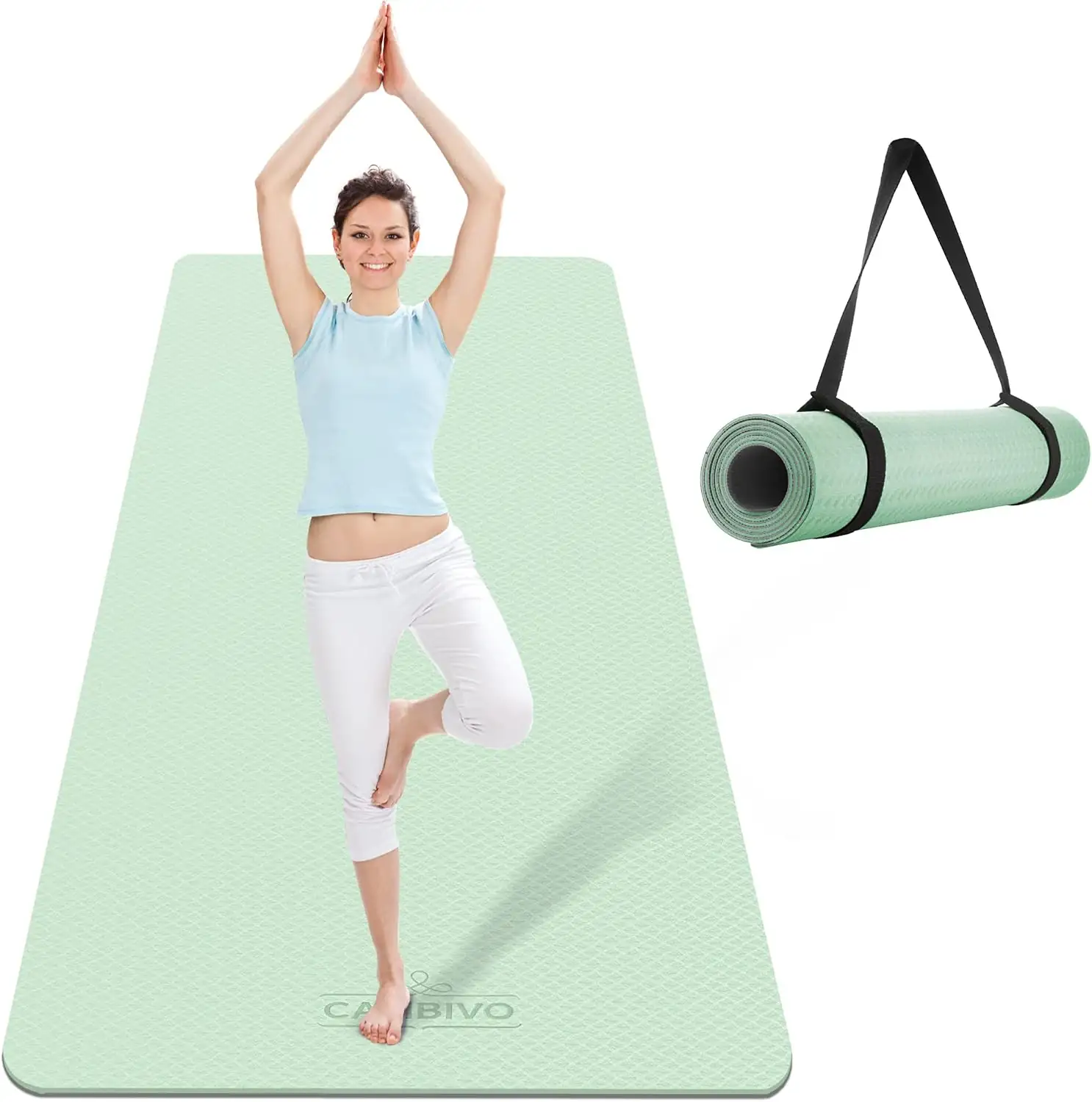 CAMBIVO Extra Wide Yoga Mat… — Photo 1