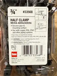 3/4 in. Half Pipe Clamp… — Photo 4