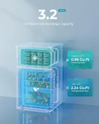 EUHOMY 3.2 Cu.Ft Mini Fridge… — Photo 2