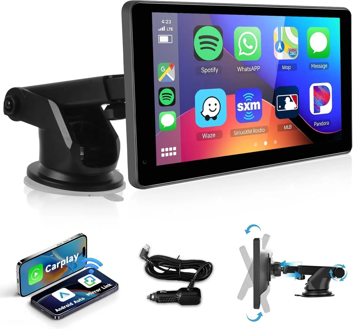 Podofo Carplay Screen 7" 1080P… — Photo 1