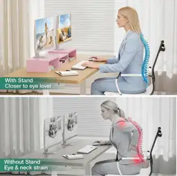 OPNICE Dual Monitor Stand Riser… — Photo 2
