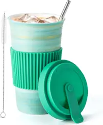 Ceramic Mug with Lid &… — Photo 1