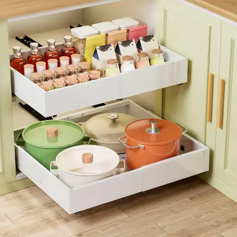 Dayacoco 2Pcs Pull-Out Cabinet Organizer,… — Photo 1