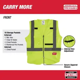 Milwaukee Safety Vest High Visibility… — Photo 2