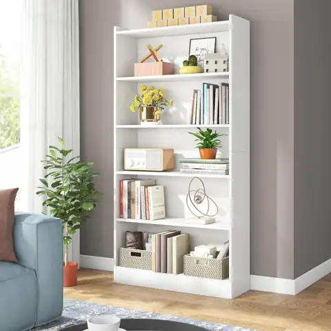 Tribesigns 72-Inch Tall Bookcase, 6-Tier… — Photo 1