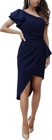 BTFBM One-Shoulder Cocktail Dress for… — Photo 1