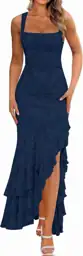 BORIFLORS Women's Elegant Ruched Floral… — Photo 1