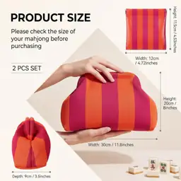 Mahjong Tile Bag with Striped… — Photo 2