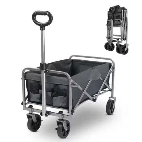 Metal 4-Wheeled Outdoor Garden Cart… — Photo 1