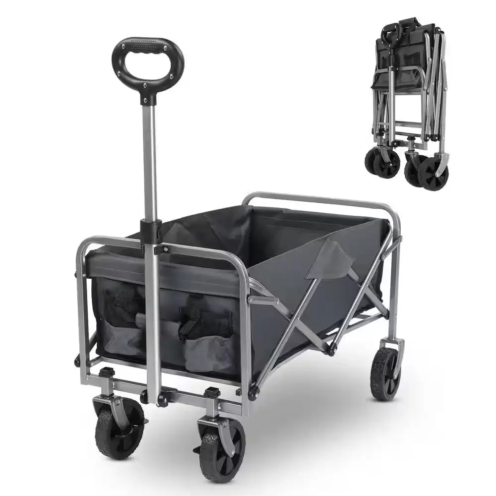 Metal 4-Wheeled Outdoor Garden Cart… — Photo 1