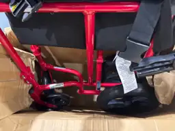Lightweight Expedition Red Transport Wheelchair… — Photo 5