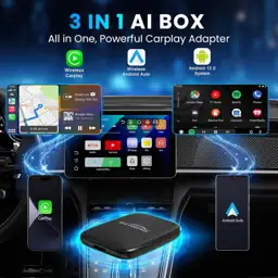 CarPlay AI Box 2026 Upgraded Wireless CarPlay & Android Auto Adapter ...