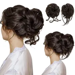 SARLA 2PCS Dark Brown Messy… — Photo 1