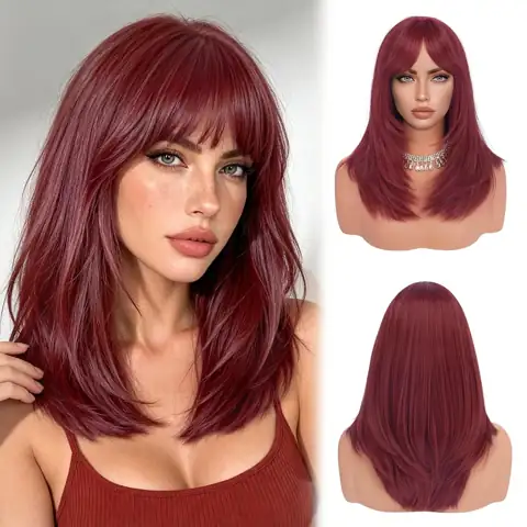 SOFEIYAN Long Straight Layered Wig… — Photo 1