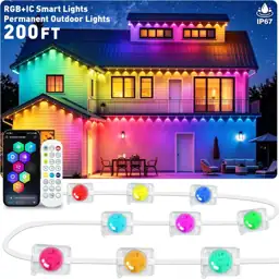 200FT Permanent Outdoor Lights, RGB+IC,… — Photo 1